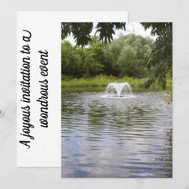 An all purpose invitation to your event (Front/Back)