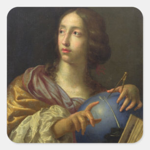 An Allegory of Astronomy Square Sticker