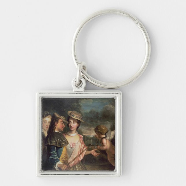 An Allegory of Courtship Keychain (Front)