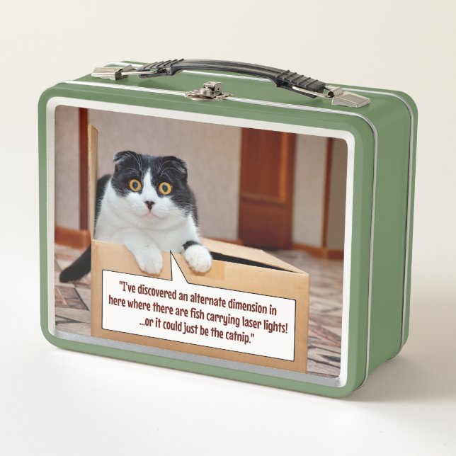An alternate dimension metal lunch box (Front)