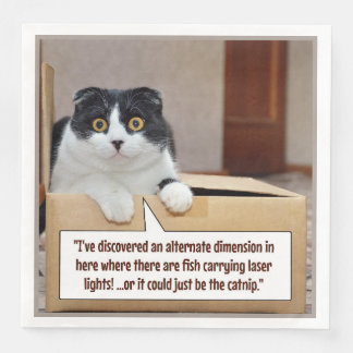 An alternate dimension paper dinner napkins