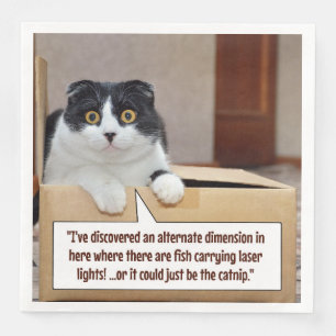 An alternate dimension paper dinner napkins