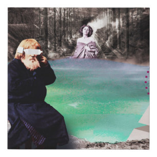 An alternative reality 1 faux canvas print