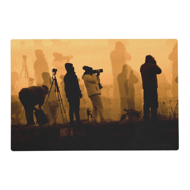 An Amazing Sunset - Photographing Geese at Sunset Placemat (Front)