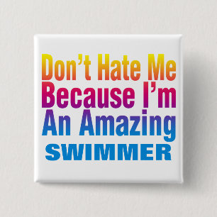An Amazing Swimmer Button