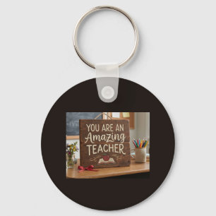 An Amazing teacher Keychain