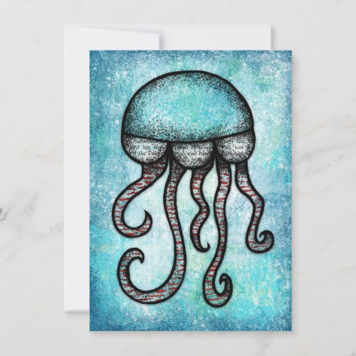 An Amenable Jellyfish Greeting Card