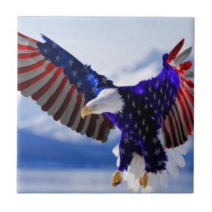 An American Eagle Ceramic Tile
