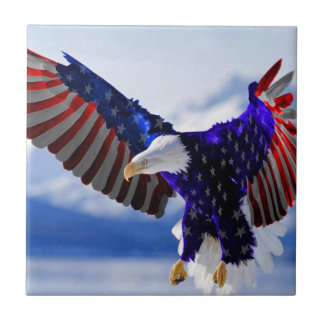 An American Eagle Ceramic Tile
