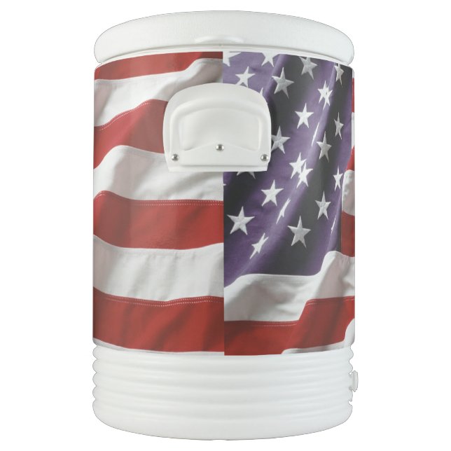 An American Flag - Patriotic USA Beverage Cooler (Left)