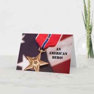 An American Hero! Thank You Card
