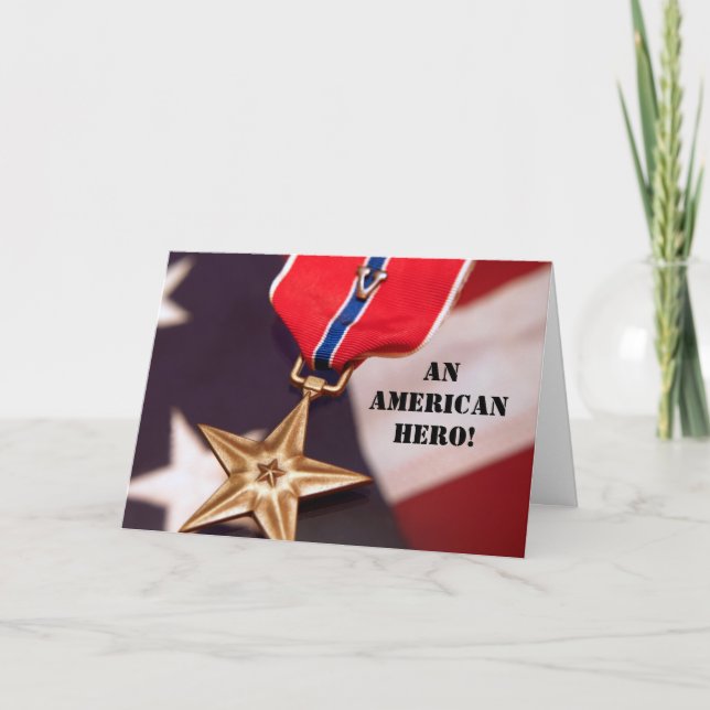 An American Hero! Thank You Card (Front)