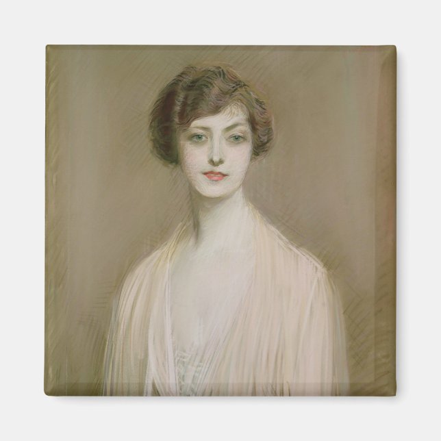 An American (pastel on canvas) Magnet (Front)
