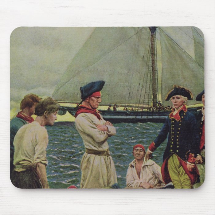 An American Privateer Taking a British Prize Mousepad