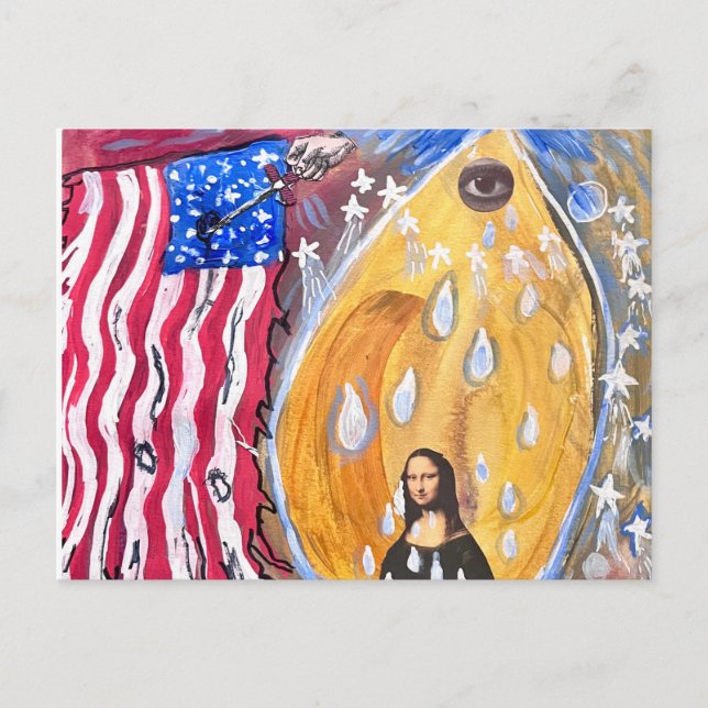 An American Sorrow.  Invitation Postcard (Front)