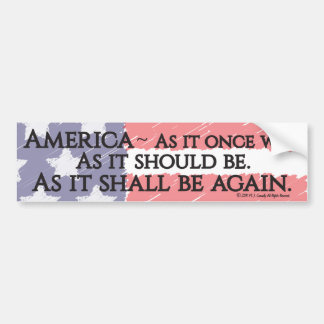 "An American Toast" bumper sticker