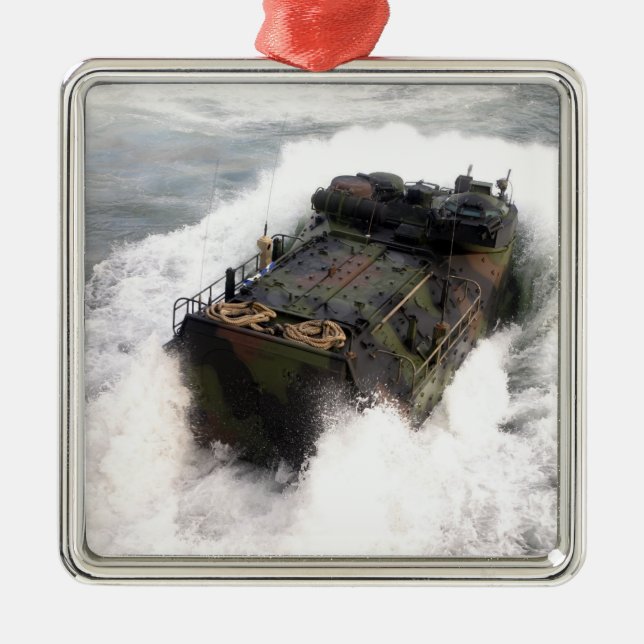 An amphibious assault vehicle 2 metal ornament (Front)