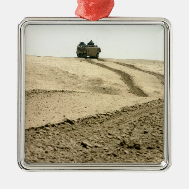 An amphibious assault vehicle metal ornament (Front)
