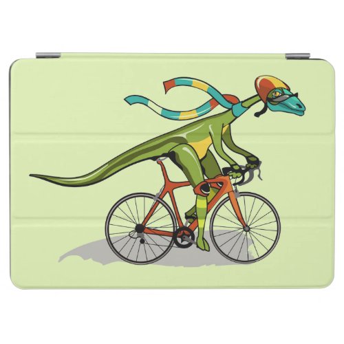 An Anabisetia Dinosaur Riding A Bicycle iPad Air Cover