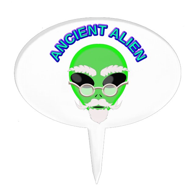 An Ancient Alien Cake Topper (Front)
