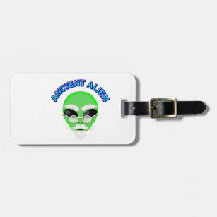 An Ancient Alien Luggage Tag