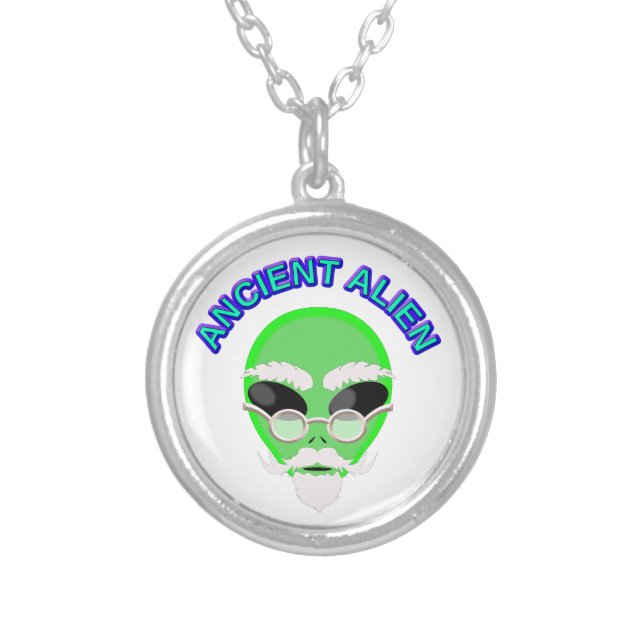 An Ancient Alien Silver Plated Necklace (Front)