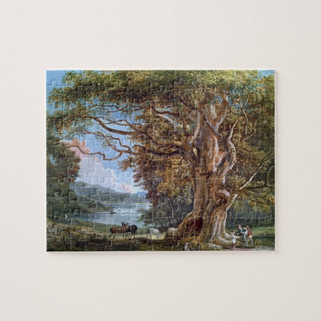 An Ancient Beech Tree, 1794 (oil on canvas) Jigsaw Puzzle (Horizontal)