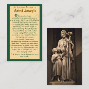 An Ancient Prayer to St Joseph Prayer Cards