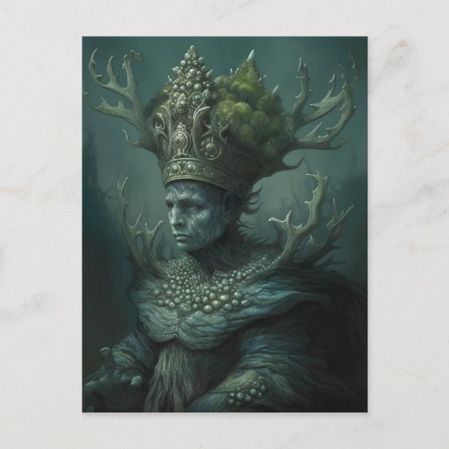 An ancient sea god  postcard (Front)