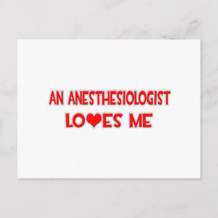 An Anesthesiologist Loves Me Postcard