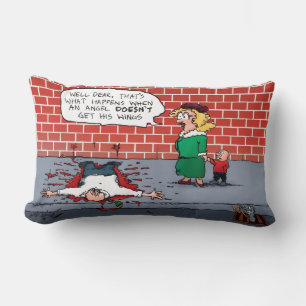 An Angel Doesn't Get His Wings Xmas Lumbar Pillow