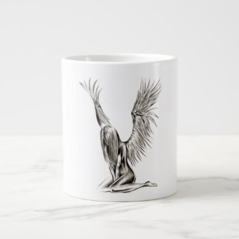 An Angel Giant Coffee Mug by ArtsofLove at Zazzle