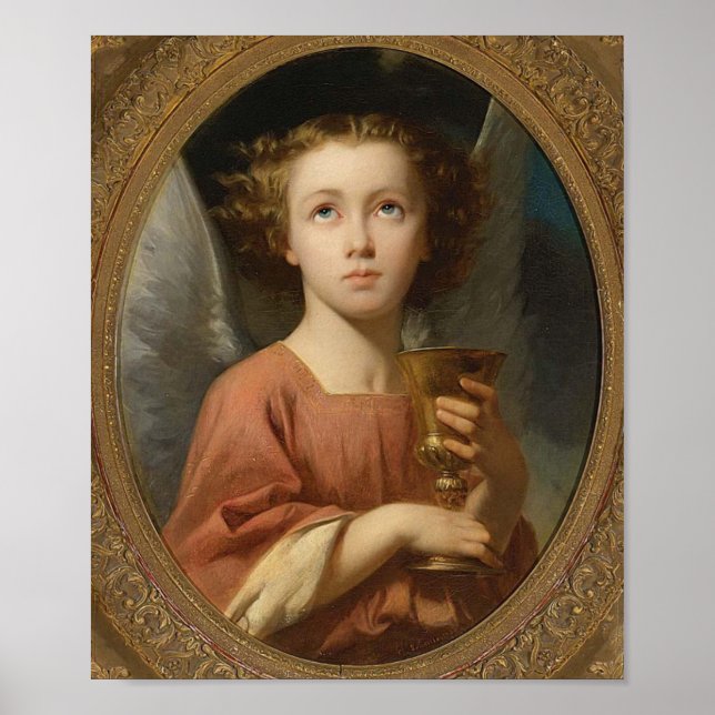 "An Angel Holding a Chalice" Art Poster (Front)