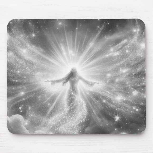 An Angel in the Clouds on a Thick Mousepad (Front)