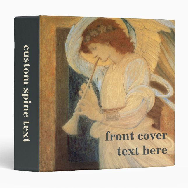 An Angel Playing a Flageolet By Burne Jones Binder (Front/Spine)