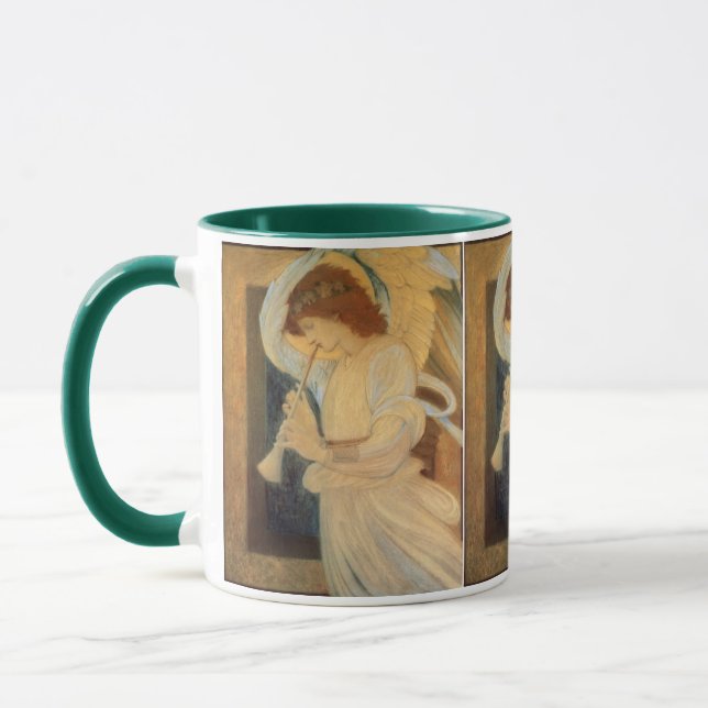 An Angel Playing a Flageolet By Burne Jones Mug (Left)