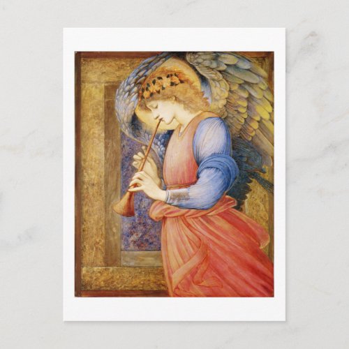 An Angel Playing a Flageolet _ Edward Burne_Jones Postcard
