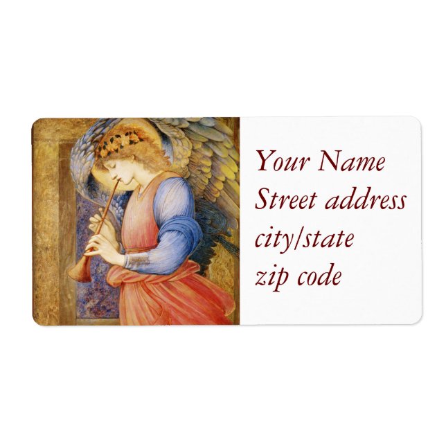 An Angel Playing a Flageolet Label (Front)