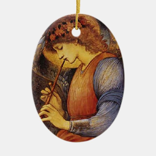 An Angel Playing the Flute - Ornament (Front)