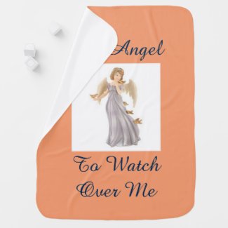 An Angel To Watch Over Me Baby Blanket
