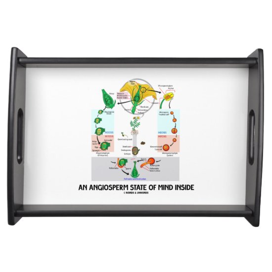 An Angiosperm State Of Mind Inside (Flower) Serving Tray