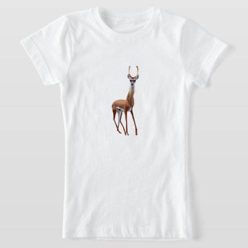 An anthropomorphic deer gerenuk hybrid fursuit T_Shirt