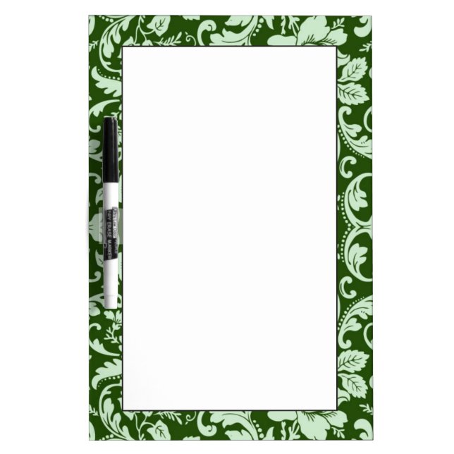 An antique floral damask Dry-Erase board (Front)