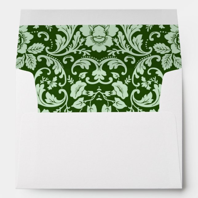 An antique floral damask envelope (Back (Bottom))