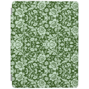 An antique floral damask iPad smart cover