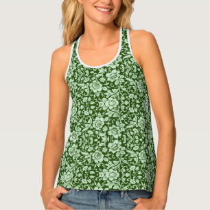 An antique floral damask tank top