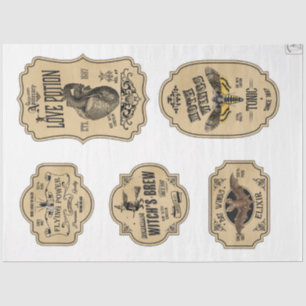 An Apothecary and Potion Label Series Design 20 Tissue Paper