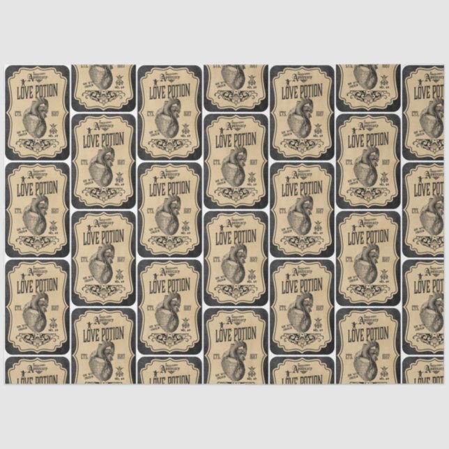 An Apothecary and Potion Label Series Design 5 Tissue Paper (Front)