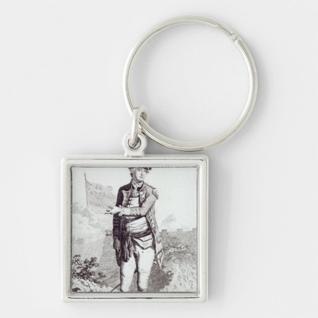 An Appeal to Heaven', a portrait of General Lee Keychain (Front)