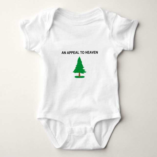 An Appeal To Heaven American Revolution Flag Baby Bodysuit (Front)
